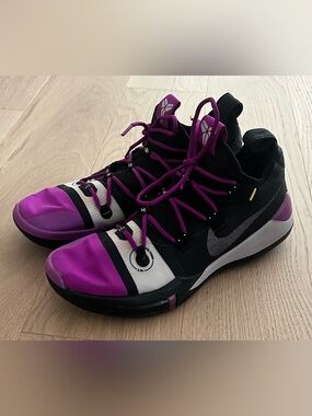 Men’s Nike Kobe A.D. 2018 'Lakers Away' Black Purple Basketball Sneakers